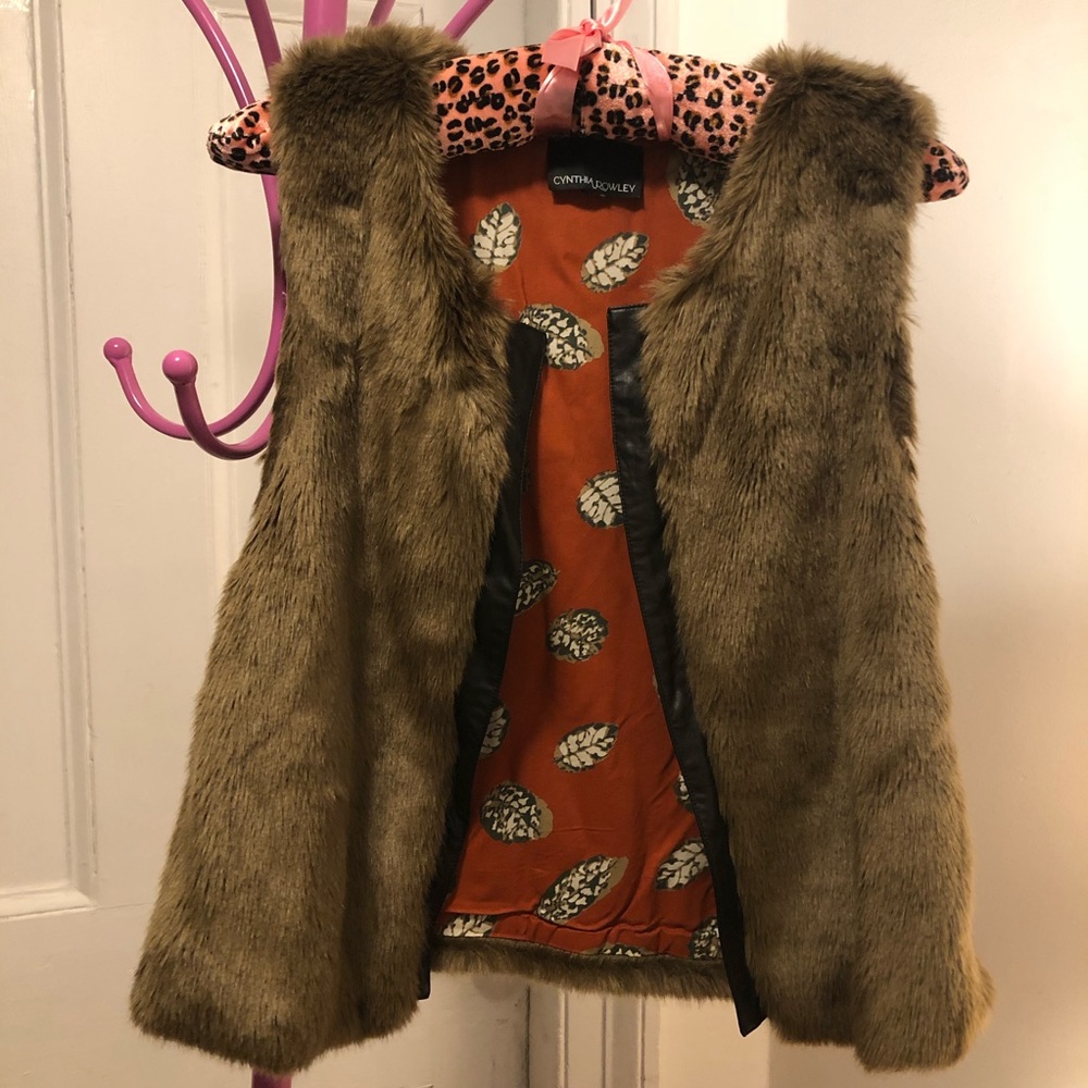 Cynthia Rowley Faux Fur Vest